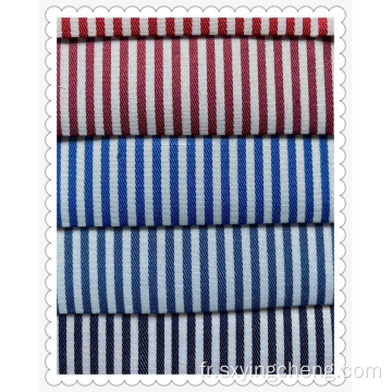 Tissu de bande de coton de polyester de chemise de TC